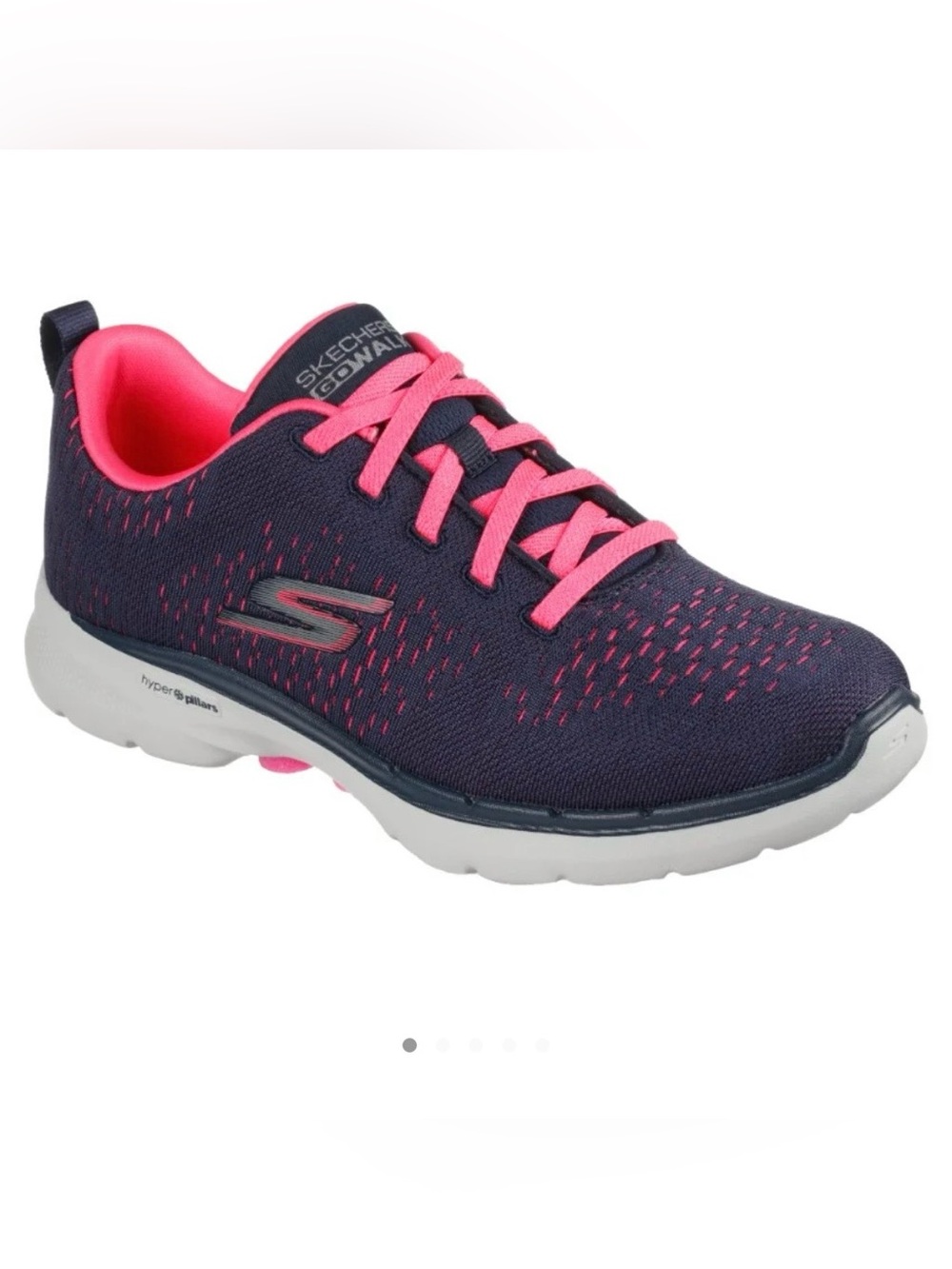 Skechers GOwalk 6 - Adora Navy Hot Pink Women’s Size 7 NWOB